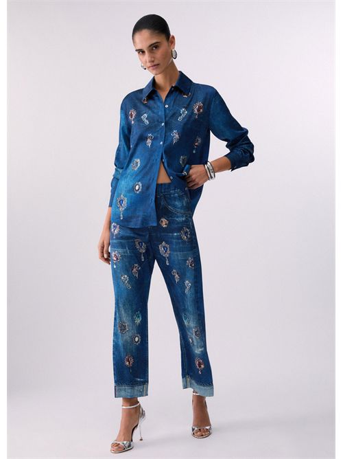 Camicia con stampa digitale LIU JO | UA6343T5958/79045